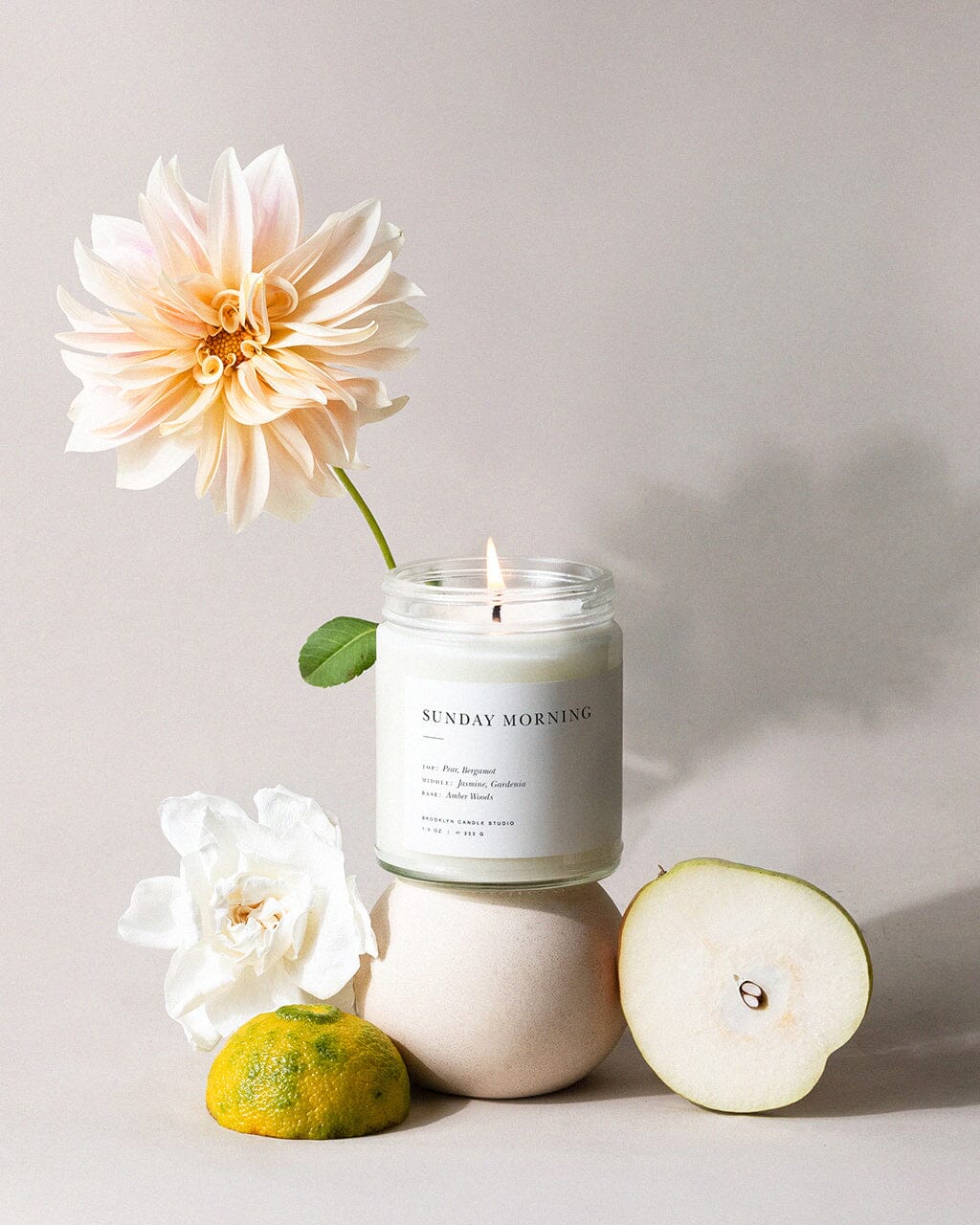Sunday Morning Jar Candle Minimalist Brooklyn Candle Studio