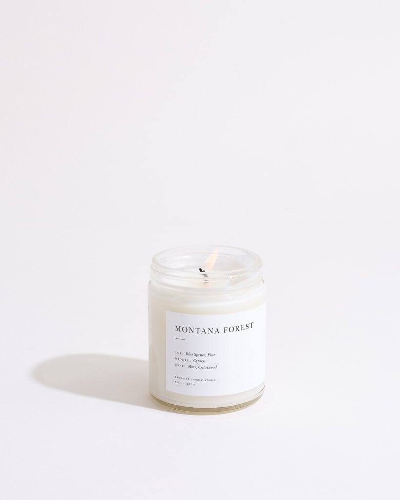 Montana Forest Jar Candle Minimalist Brooklyn Candle Studio