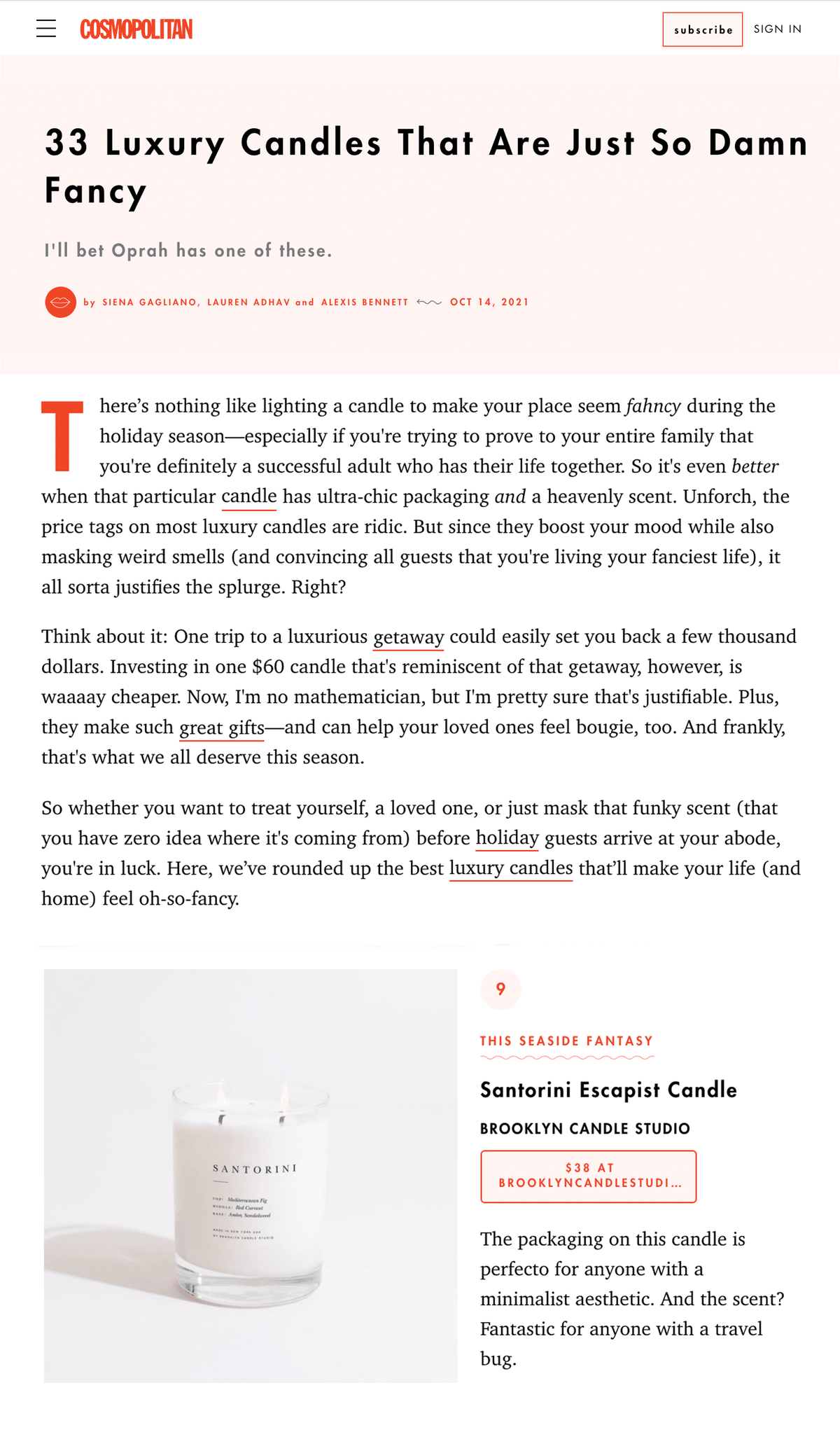 Cosmopolitan: October 2021