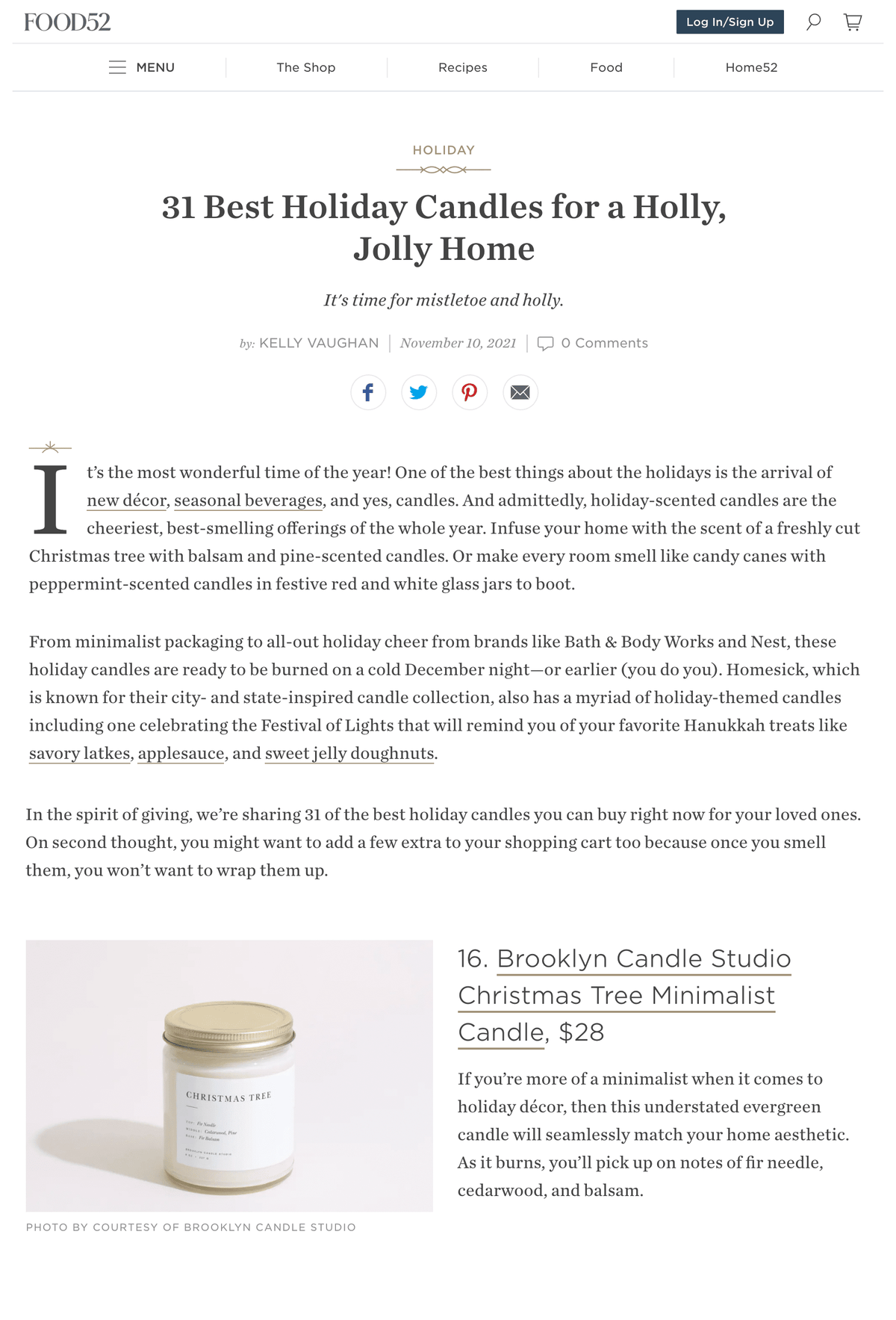 Food52: November 2021