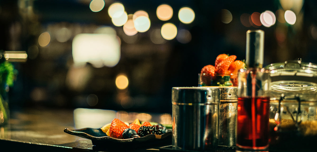 Bar scene with fruit