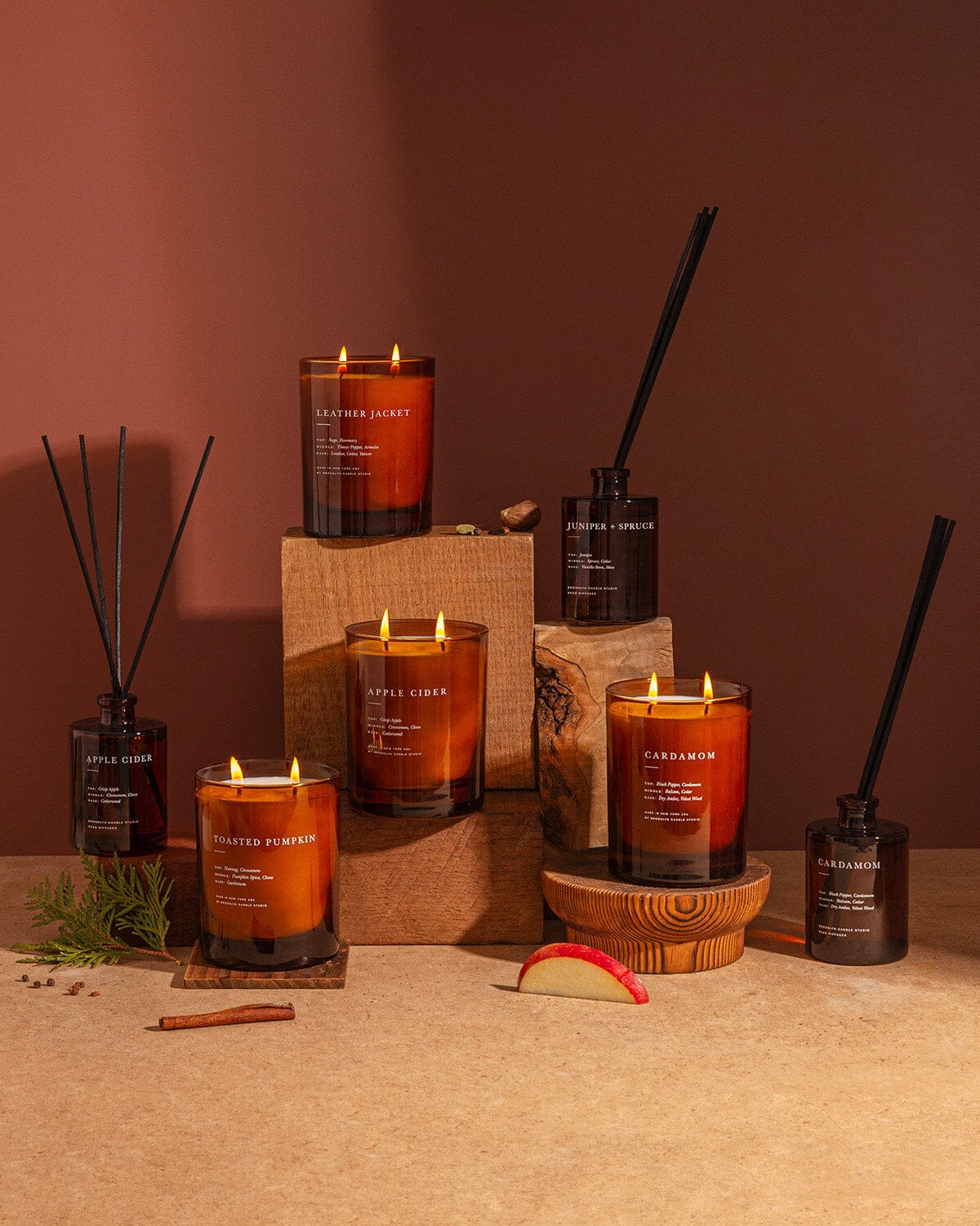 Apple Cider 2-Wick Candle 2026 Cabin Collection Brooklyn Candle Studio 