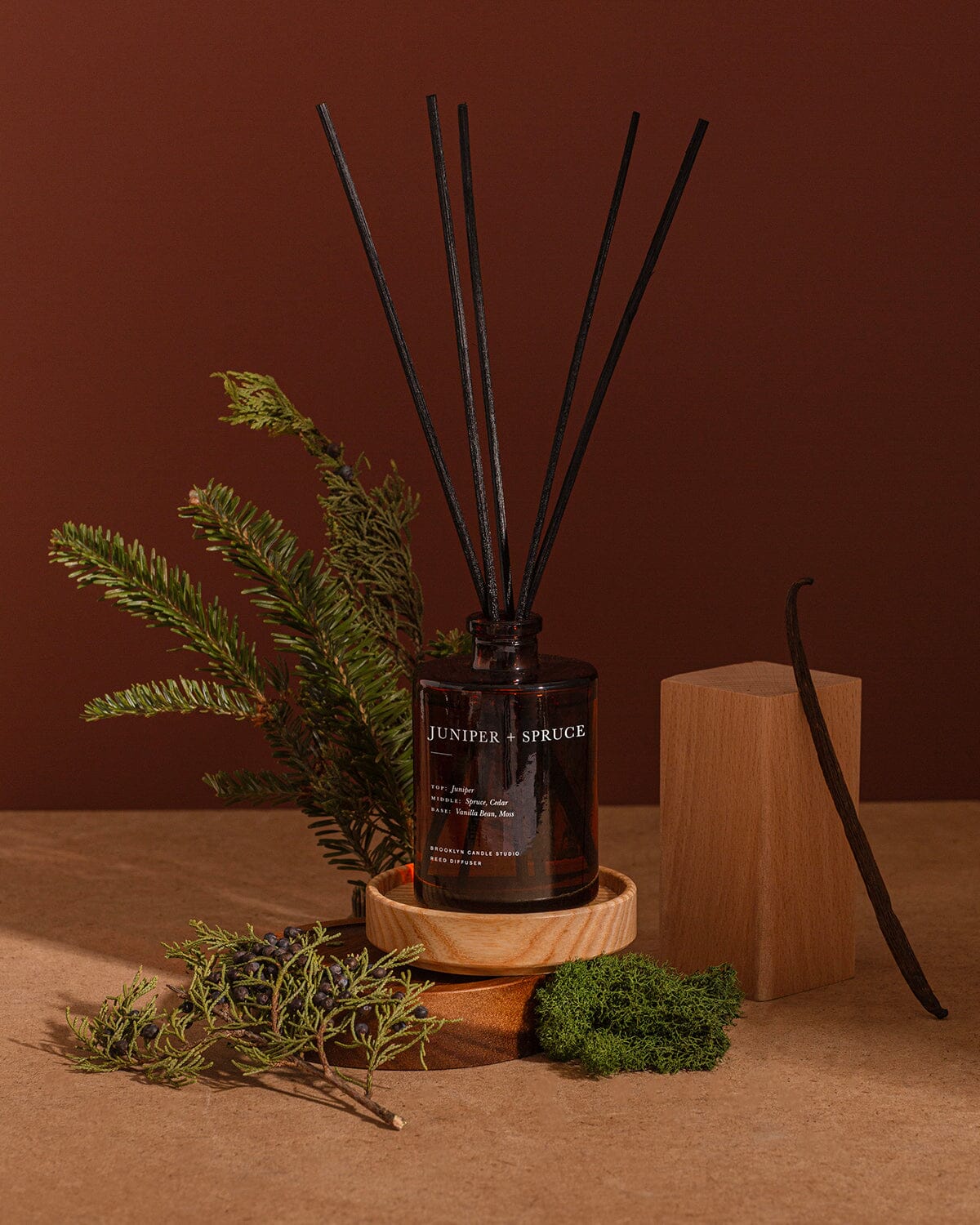 Juniper + Spruce Reed Diffuser Reed Diffusers Brooklyn Candle Studio 