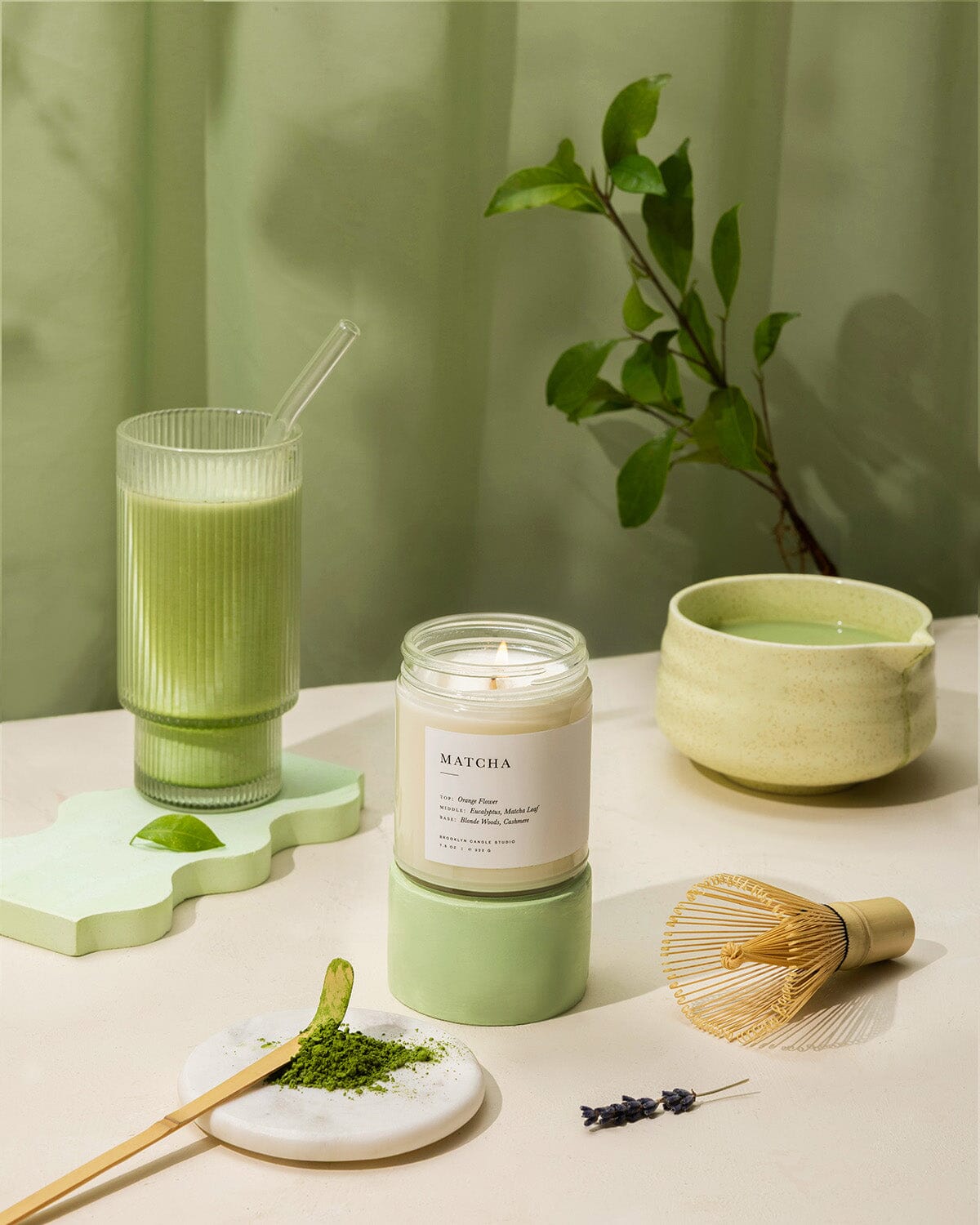 Matcha Jar Candle Minimalist Brooklyn Candle Studio 