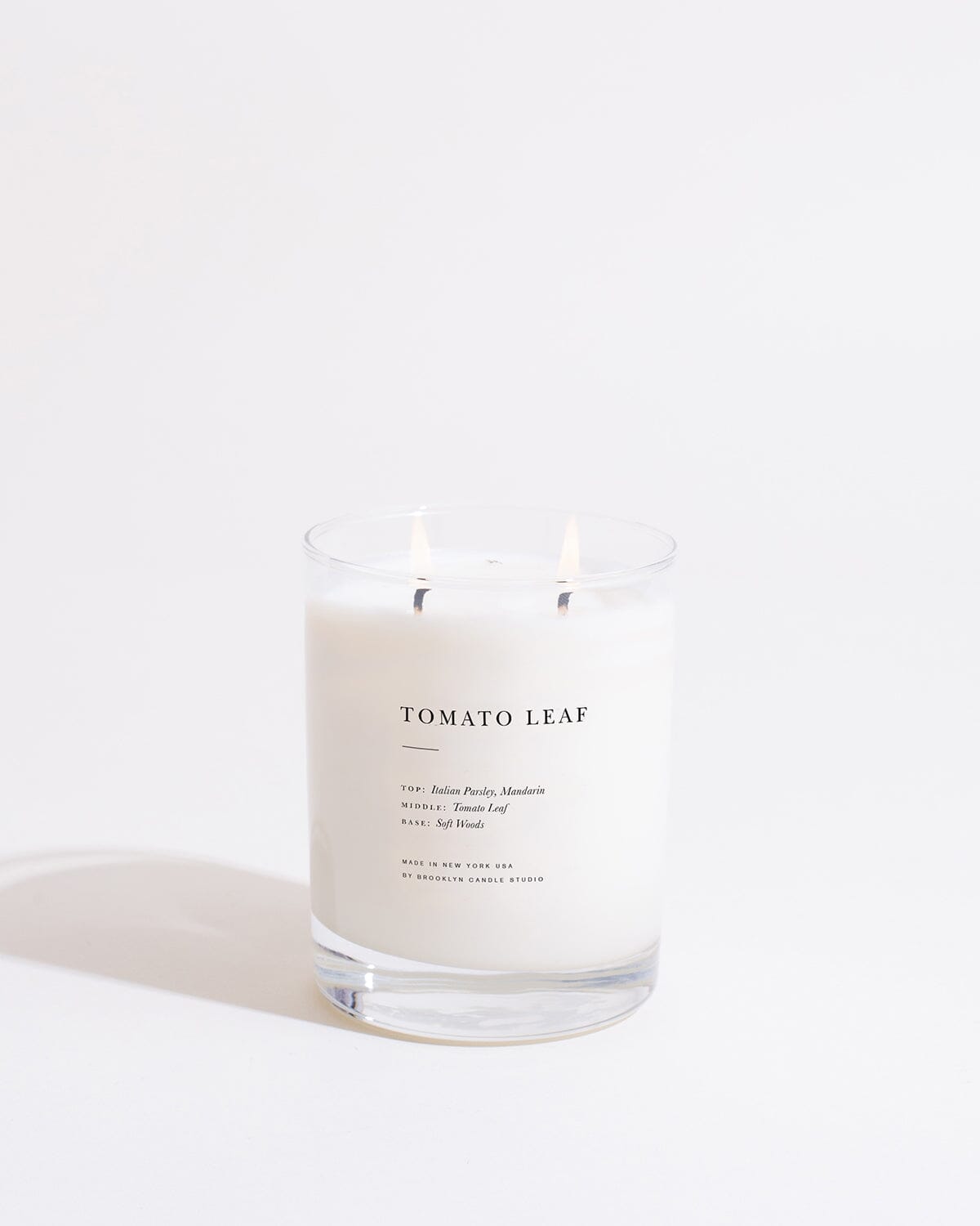 Tomato Leaf Classic 2-Wick Candle Escapist Collection Brooklyn Candle Studio 